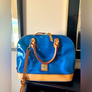 Dooney & Bourke Blue Patent Handbag